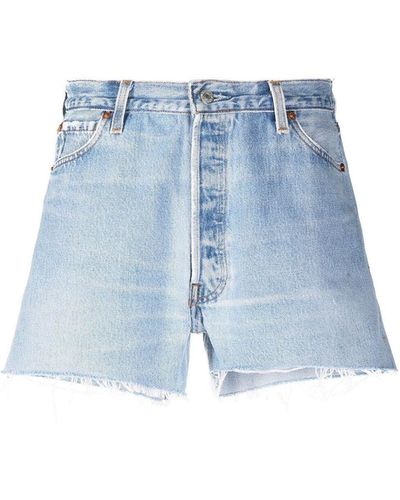 RE/DONE Shorts & Bermudashorts - Blau