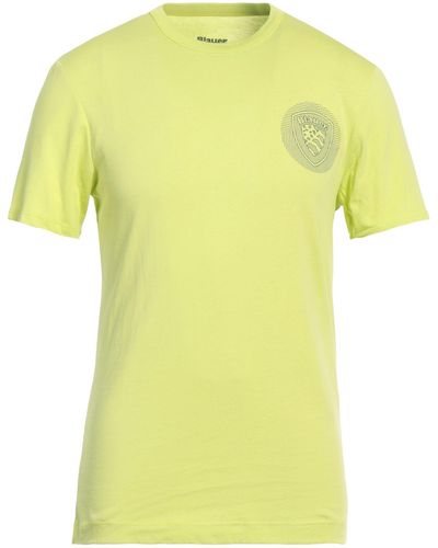 Blauer T-shirt - Yellow