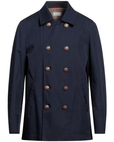Brunello Cucinelli Overcoat & Trench Coat - Blue