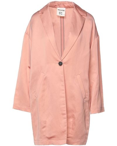 Semicouture Overcoat & Trench Coat - Pink