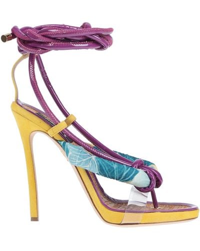 DSquared² Toe Strap Sandals - Purple