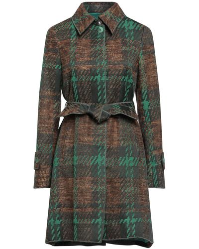VIRNA DRÒ® Overcoat & Trench Coat Wool, Polyamide - Green