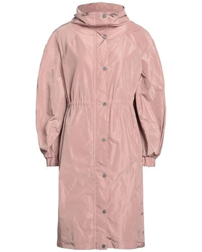 Soallure Overcoat & Trench Coat - Pink