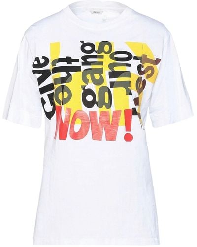 Chloé T-Shirt mit grafischem Print - Weiß