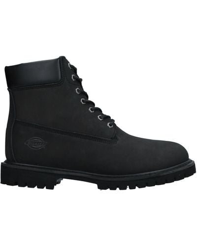 Dickies Ankle Boots Soft Leather - Black