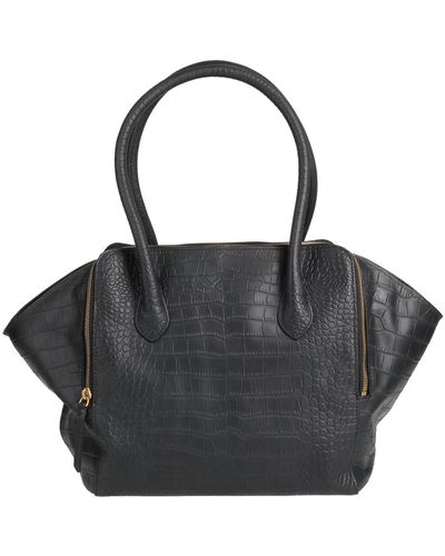LES VISIONNAIRES Handbag Soft Leather - Black