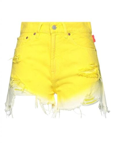 Denimist Denim Shorts - Yellow