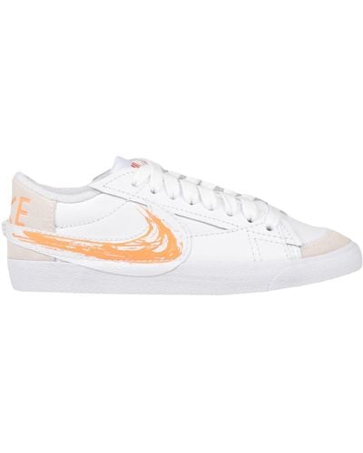 Nike Swoosh-logo Lace-up Sneakers - White