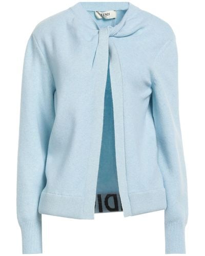 Fendi Sky Sweater Wool, Cashmere, Polyamide, Elastane - Blue