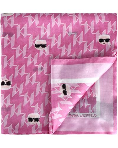 Karl Lagerfeld Scarf - Pink