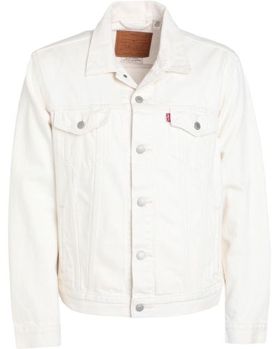 Levi's Manteau en jean - Blanc