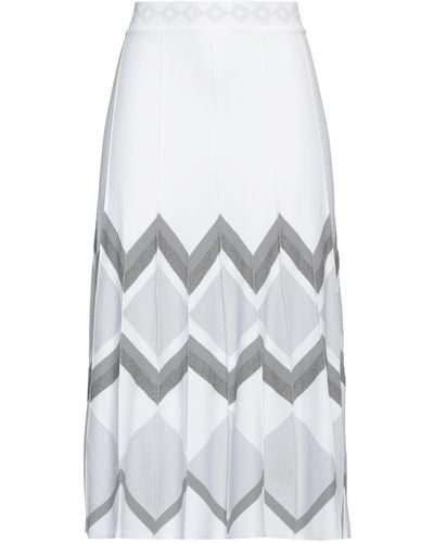 D.exterior Midi Skirt - White
