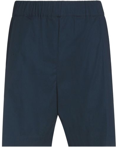 Laneus Midnight Shorts & Bermuda Shorts Cotton, Elastane - Blue