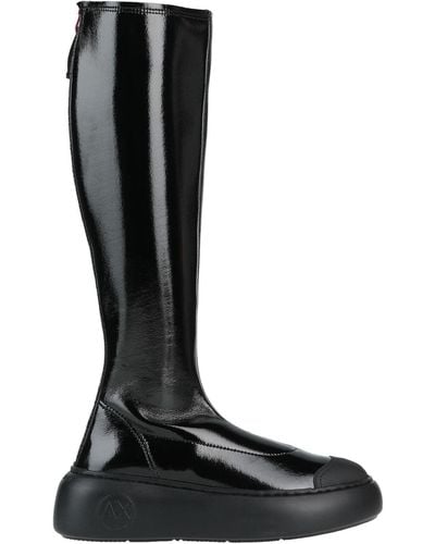 Armani Exchange Knee Boots - Black