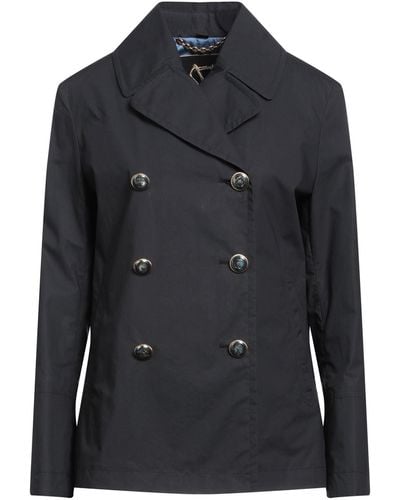 Tela Overcoat & Trench Coat - Black