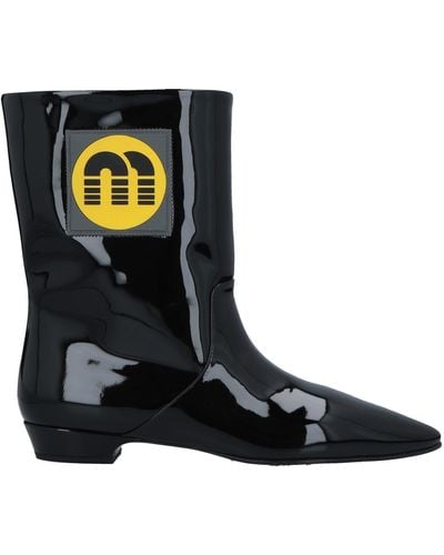 Miu Miu Ankle Boots Patent Leather Black - 6.5 - Us