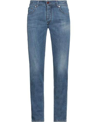 Barba Napoli Pantaloni Jeans - Blu