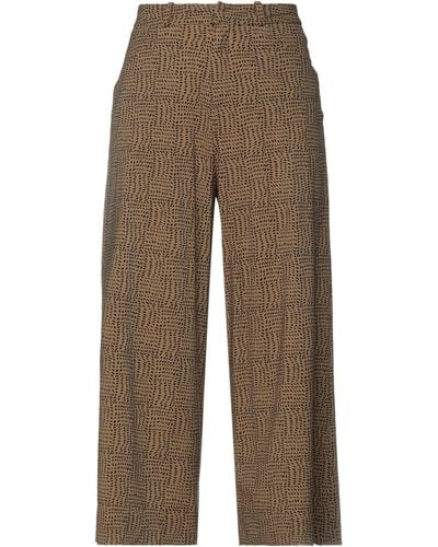 Rrd Cropped Trousers - Brown