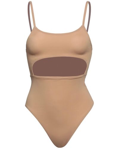 OW Collection One-piece Swimsuit - Brown
