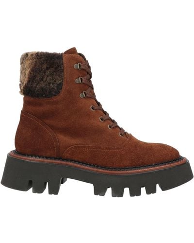 Ras Ankle Boots - Brown