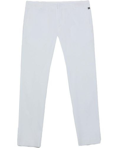 Grey Daniele Alessandrini Trousers - White