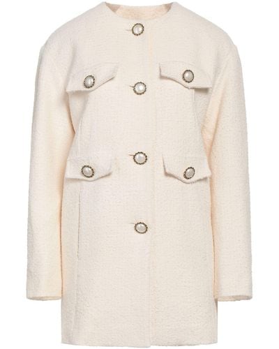 Pinko Overcoat & Trench Coat - Natural