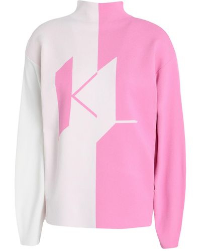 Karl Lagerfeld Rollkragenpullover - Pink