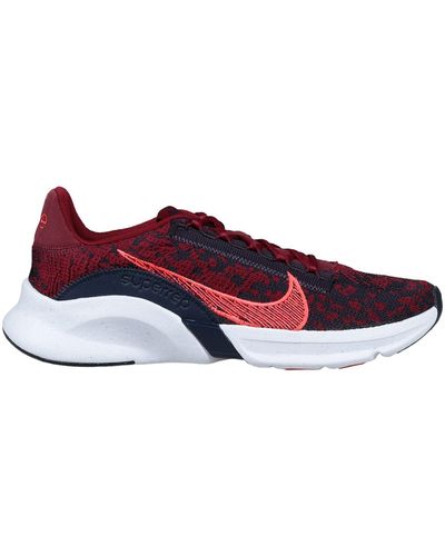 Nike M Superrep Go 3 Nn Fk Burgundy Sneakers Textile Fibers - Red