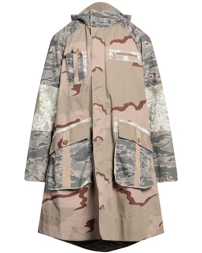 Marine Serre Overcoat & Trench Coat - Gray