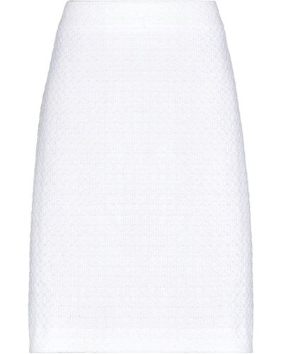 Boutique Moschino Midi Skirt - White