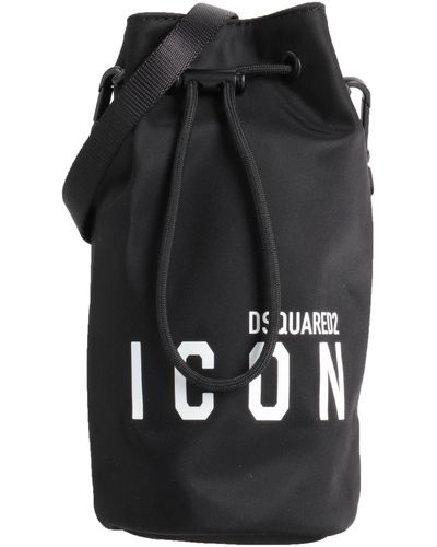 DSquared² Cross-Body Bag Textile Fibers - Black