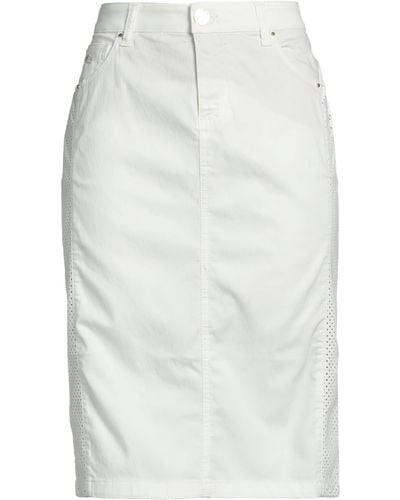 Marani Jeans Denim Skirt - White