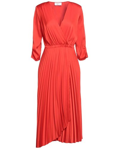 Soallure Midi Dress - Red