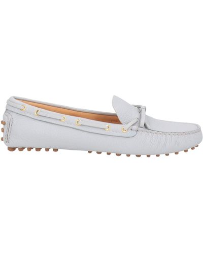 Car Shoe Loafers - White