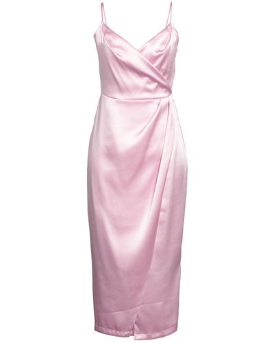 Closet Midi Dress Polyester, Recycled Polyester - Pink