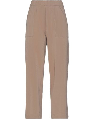Le Tricot Perugia Cropped Pants - Natural