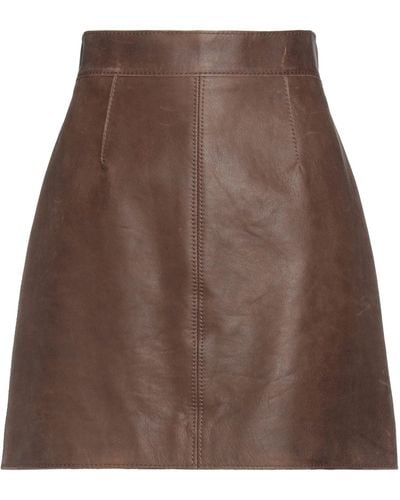 Dolce & Gabbana Mini Skirt - Brown