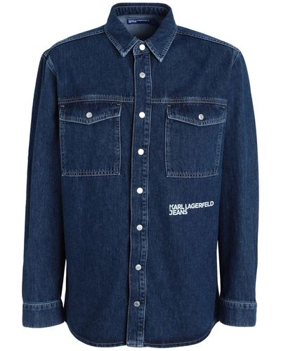 Karl Lagerfeld Camicia Jeans - Blu