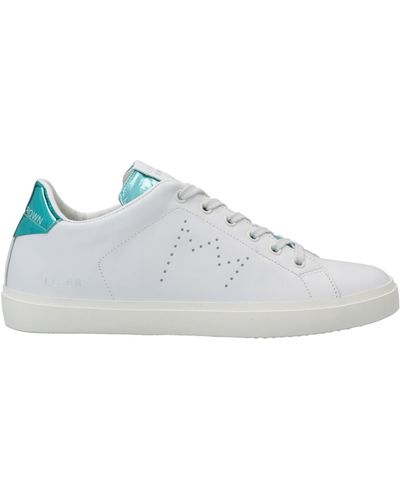 Leather Crown Sneakers - White