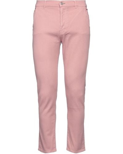 Grey Daniele Alessandrini Pants - Pink