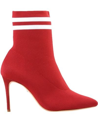 SCHUTZ SHOES Brick Ankle Boots Textile Fibres - Red