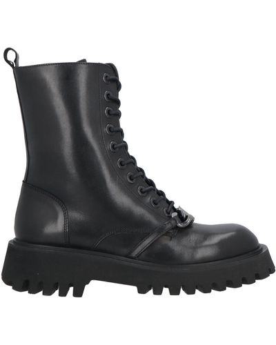Elvio Zanon Ankle Boots Leather - Black