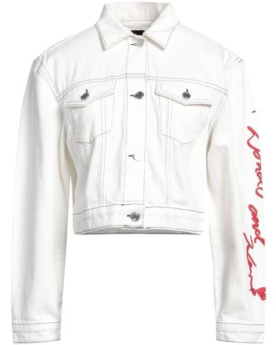 Karl Lagerfeld Manteau en jean - Blanc