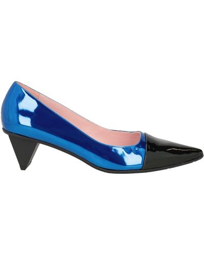Ras Bright Court Shoes Leather - Blue