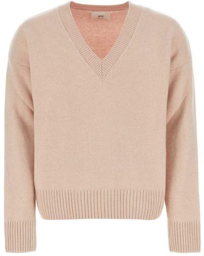 Ami Paris Pullover - Natur