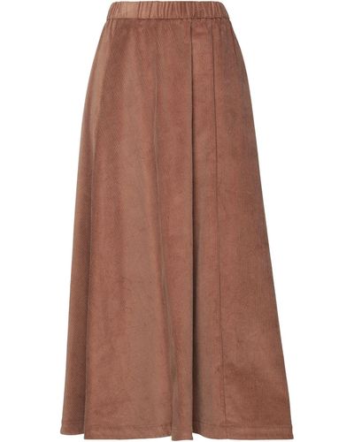 Aglini Long Skirt - Brown