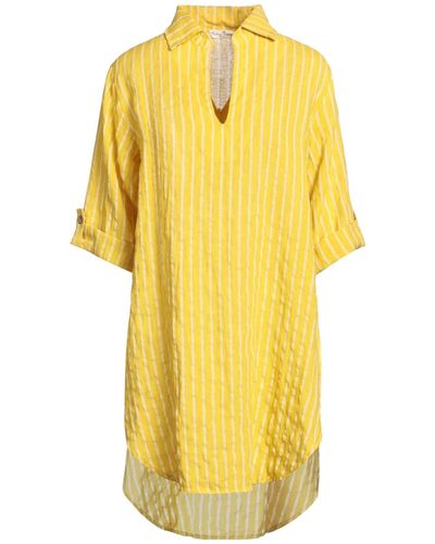 Cashmere Company Mini Dress - Yellow