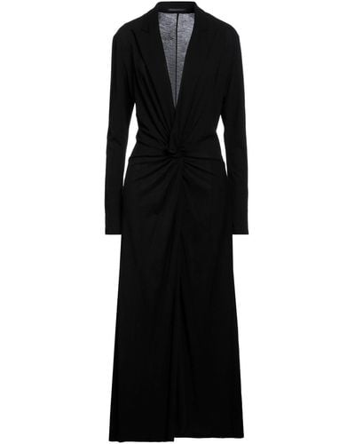 Yohji Yamamoto Robe longue - Noir