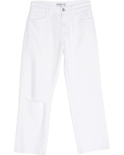 ICON DENIM Cropped Jeans - Weiß