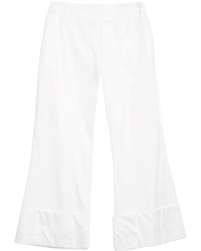 Silvian Heach Cropped Trousers - White
